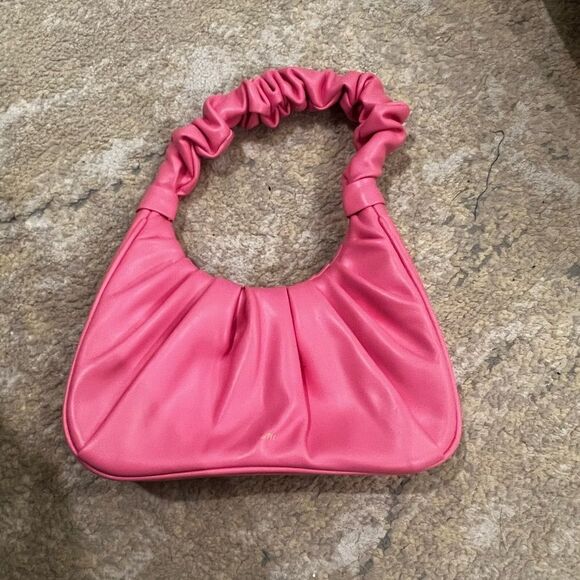 JW PEI pink womens gabbi ruched hobo handbag - Picture 1 of 7